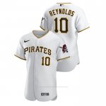 Camiseta Beisbol Hombre Pittsburgh Pirates Bryan Reynolds Authentic Blanco