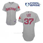 Camiseta Beisbol Hombre Boston Red Sox 37 Bill Lee Gris Cool Base