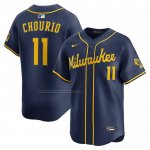 Camiseta Beisbol Hombre Milwaukee Brewers Jackson Chourio Alterno 2 Limited Azul