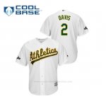 Camiseta Beisbol Hombre Oakland Athletics Khris Davis 2019 Postseason Cool Base Blanco