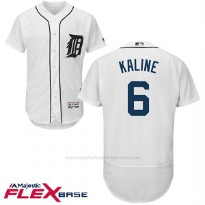Camiseta Beisbol Hombre Detroit Tigers Al Kaline Autentico Coleccion Flex Base Blanco