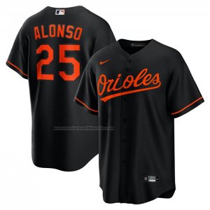 Camiseta Beisbol Hombre Baltimore Orioles Pete Alonso Alterno Replica Negro Camiseta Beisbol Hombre Baltimore Orioles Pete Alonso Alterno Replica Negro