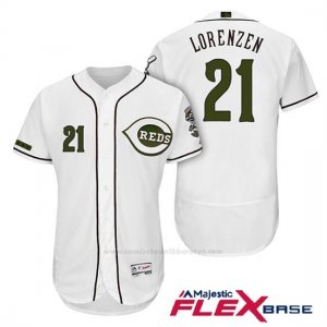 Camiseta Beisbol Hombre Cincinnati Reds 21 Michael Lorenzen 2018 Alterno Autentico Flex Base