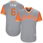 Camiseta Beisbol Hombre San Francisco Giants 2017 Little League World Series Jarrett Parker Gris