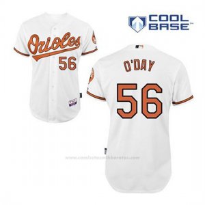 Camiseta Beisbol Hombre Baltimore Orioles 56 Darren O'day Blanco 1ª Cool Base