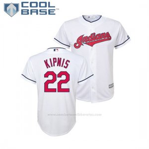 Camiseta Beisbol Nino Indians Jason Kipnis Cool Base 1ª Blanco