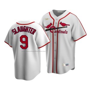 Camiseta Beisbol Hombre St. Louis Cardinals Enos Slaughter Cooperstown Collection Primera Blanco