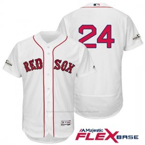 Camiseta Beisbol Hombre Boston Red Sox 2017 Postemporada 24 David Price Blanco Flex Base