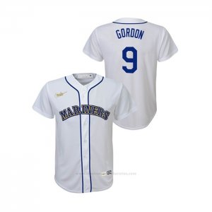 Camiseta Beisbol Nino Seattle Mariners Dee Gordon Cooperstown Collection Primera Blanco