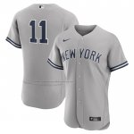 Camiseta Beisbol Hombre New York Yankees Anthony Volpe Autentico Gris