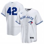 Camiseta Beisbol Hombre Toronto Blue Jays 2025 Jackie Robinson Day Replica Blanco