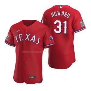 Camiseta Beisbol Hombre Texas Rangers Spencer Howard Autentico Alterno Rojo