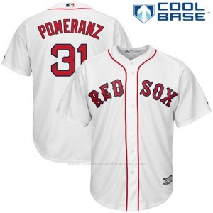 Camiseta Beisbol Hombre Boston Red Sox 31 Drew Pomeranz Blanco 1ª Cool Base