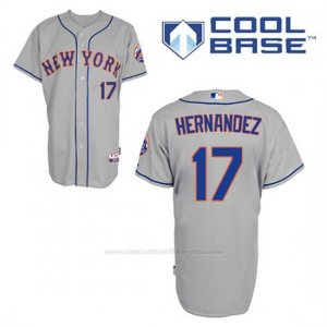 Camiseta Beisbol Hombre New York Mets Keith Hernandez 17 Gris Cool Base