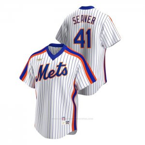 Camiseta Beisbol Hombre New York Mets Tom Seaver Cooperstown Collection Primera Blanco