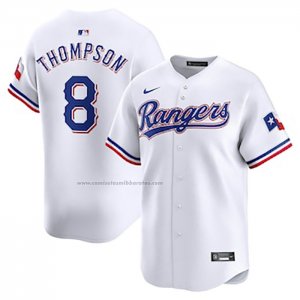 Camiseta Beisbol Hombre Texas Rangers Bubba Thompson Primera Jugador Blanco