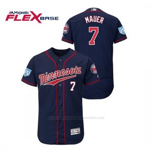 Camiseta Beisbol Hombre Minnesota Twins Joe Mauer 2019 Entrenamiento de Primavera Flex Base Azul