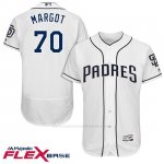 Camiseta Beisbol Hombre San Diego Padres 70 Manuel Margot Blanco 2017 Flex Base