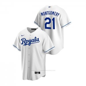 Camiseta Beisbol Hombre Kansas City Royals Mike Montgomery Replica Primera Blanco