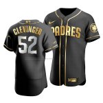Camiseta Beisbol Hombre San Diego Padres Mike Clevinger Golden Edition Autentico Negro