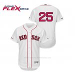 Camiseta Beisbol Hombre Boston Red Sox Steve Pearce 150th Aniversario Patch Flex Base Blanco