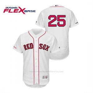 Camiseta Beisbol Hombre Boston Red Sox Steve Pearce 150th Aniversario Patch Flex Base Blanco