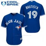 Camiseta Beisbol Hombre Toronto Blue Jays Jose Bautista 19 Azul Alterno Cool Base