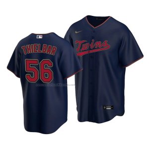 Camiseta Beisbol Hombre Minnesota Twins Caleb Thielbar Replica Alterno Azul