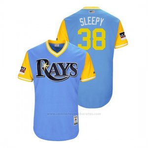 Camiseta Beisbol Hombre Rays Vidal Nuno 2018 Llws Players Weekend Sleepy Light Toronto Blue Jays
