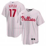 Camiseta Beisbol Hombre Philadelphia Phillies Max Kepler Primera Replica Blanco