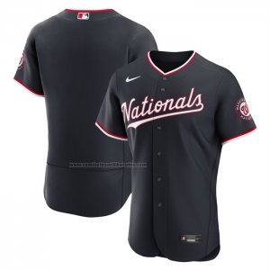 Camiseta Beisbol Hombre Washington Nationals Alterno Autentico Azul1