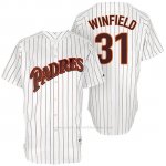 Camiseta Beisbol Hombre San Diego Padres San Diego 31 Dave Winfield Blanco Turn Back The Clock Jugador