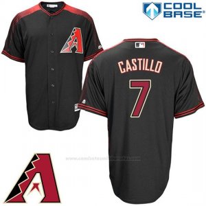 Camiseta Beisbol Hombre Arizona Diamondbacks 7 Welington Castillo Negro Cool Base