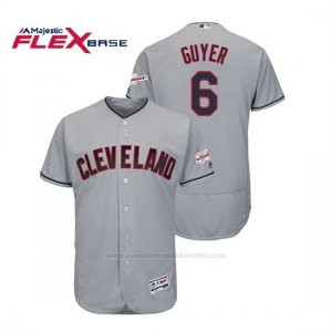 Camiseta Beisbol Hombre Cleveland Indians Brandon Guyer 2019 All Star Game Patch Flex Base Gris
