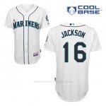 Camiseta Beisbol Hombre Seattle Mariners Austin Jackson 16 Blanco 1ª Cool Base