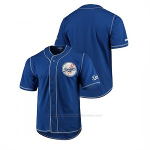 Camiseta Beisbol Hombre Los Angeles Dodgers Button-Down Stitches Team Color Azul