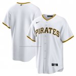 Camiseta Beisbol Hombre Pittsburgh Pirates Primera Big & Tall Replica Blanco