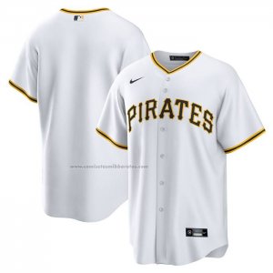 Camiseta Beisbol Hombre Pittsburgh Pirates Primera Big & Tall Replica Blanco