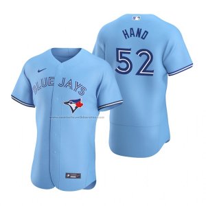 Camiseta Beisbol Hombre Toronto Blue Jays Brad Hand Autentico Primera Azul