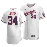 Camiseta Beisbol Hombre Washington Nationals Jon Lester Alterno Autentico Blanco