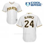 Camiseta Beisbol Hombre Pittsburgh Pirates Pedro Alvarez 24 Blanco 1ª Cool Base