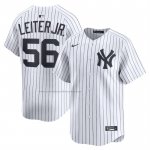 Camiseta Beisbol Hombre New York Yankees Mark Leiter Jr Primera Limited Blanco