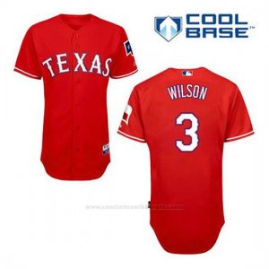Camiseta Beisbol Hombre Texas Rangers Russell Wilson 3 Rojo Alterno Cool Base