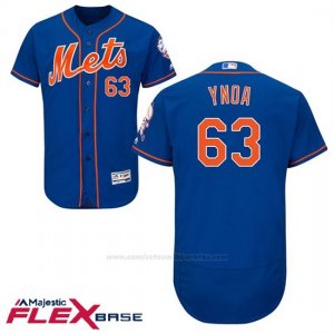 Camiseta Beisbol Hombre New York Mets 63 Gabriel Ynoa Flex Base