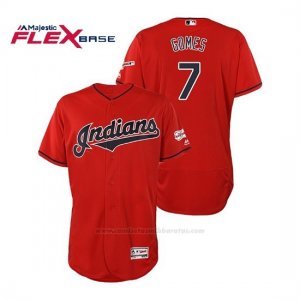Camiseta Beisbol Hombre Cleveland Indians Yan Gomes 2019 All Star Game Patch Flex Base Rojo