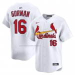 Camiseta Beisbol Hombre St. Louis Cardinals Nolan Gorman Primera Limited Blanco