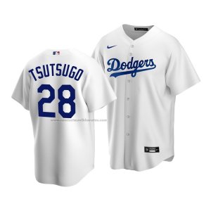 Camiseta Beisbol Hombre Los Angeles Dodgers Yoshitomo Tsutsugo Replica Blanco