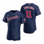 Camiseta Beisbol Hombre Washington Nationals Ryan Zimmerman Autentico Replica Azul