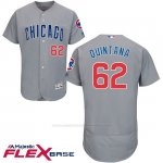 Camiseta Beisbol Hombre Chicago Cubs 62 Jose Quintana Gris Flex Base