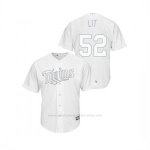 Camiseta Beisbol Hombre Minnesota Twins Zack Littell 2019 Players Weekend Replica Blanco